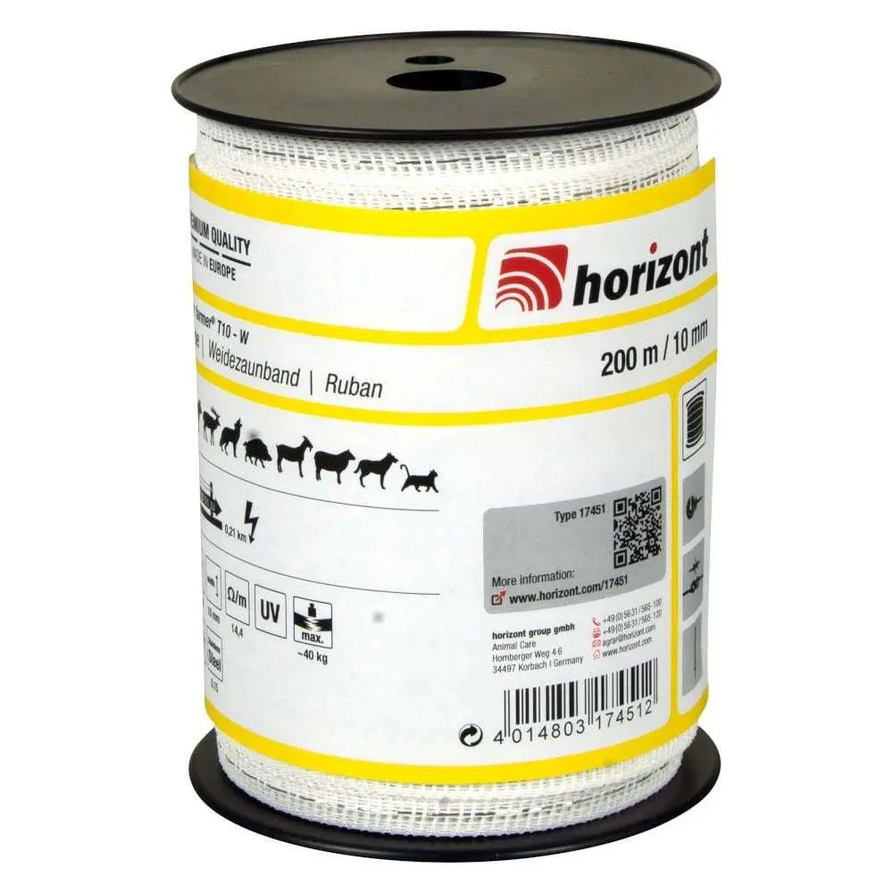 Horizont Blanc Electric Fence Tape Farmer