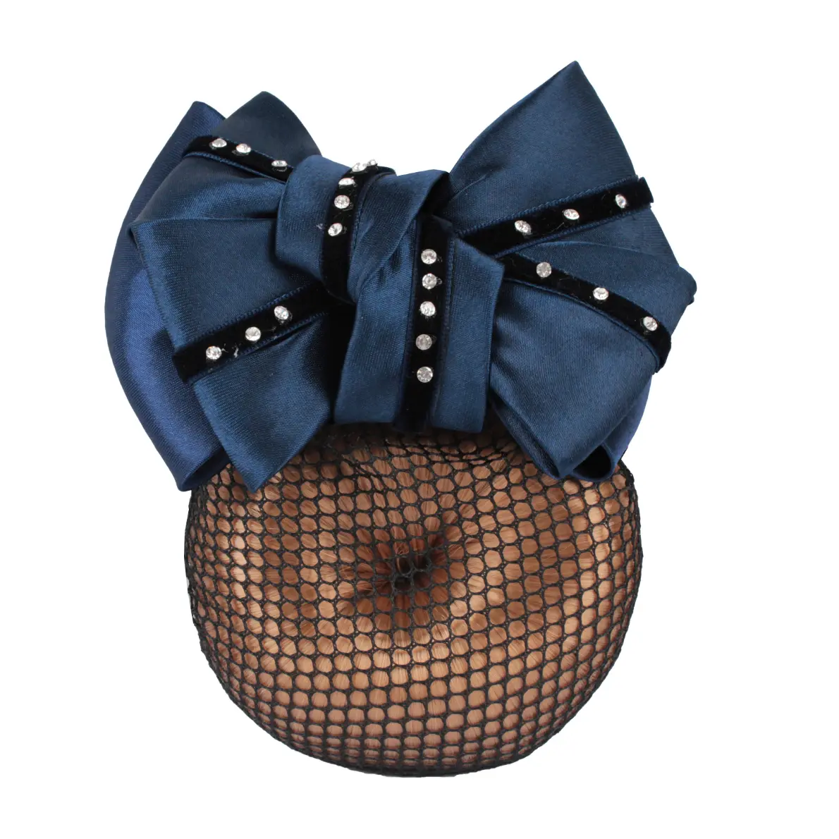 Horka Women's Bleu Hair Net With Rhinestones For