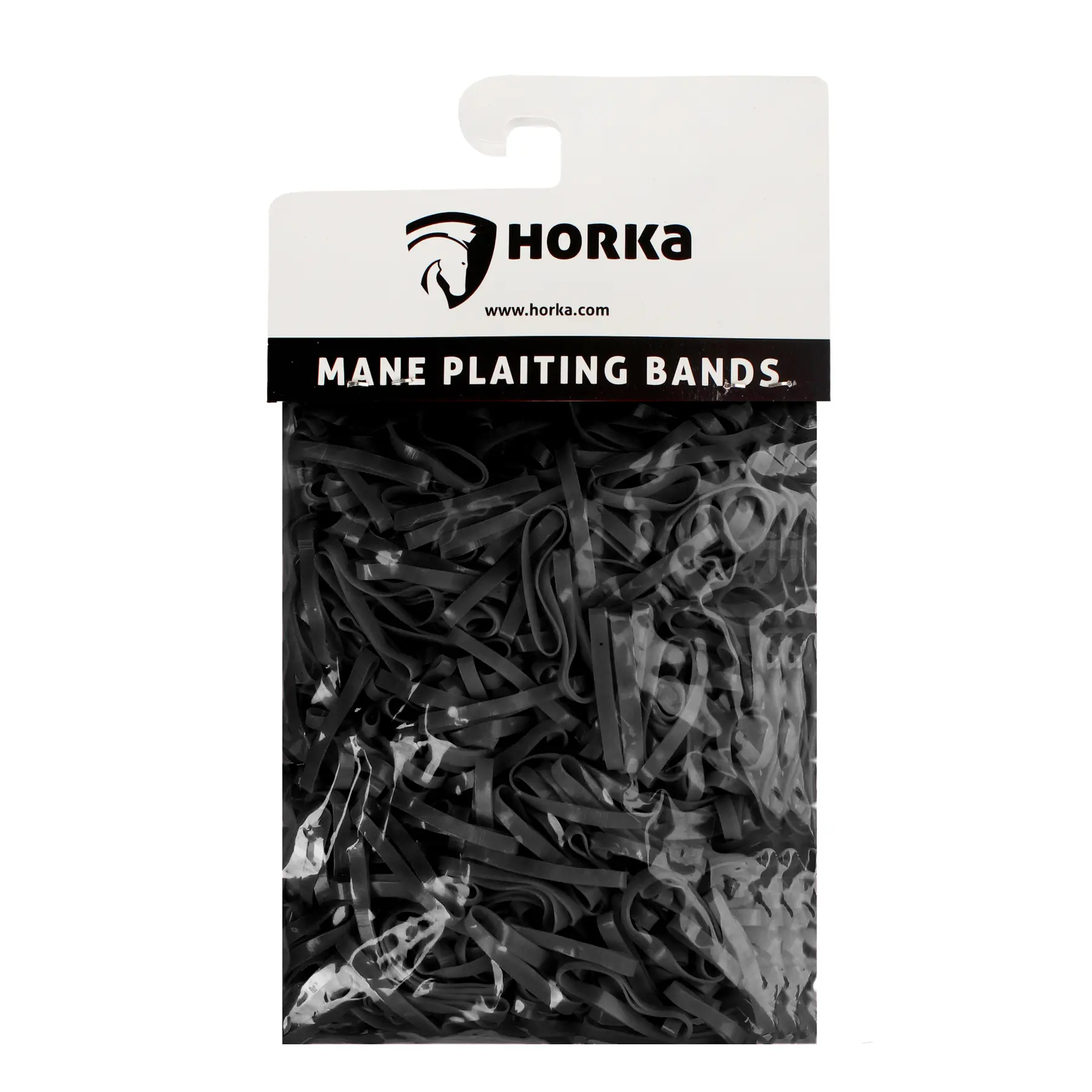 Horka Noir Set Of 10 Elastic Bands To Braid