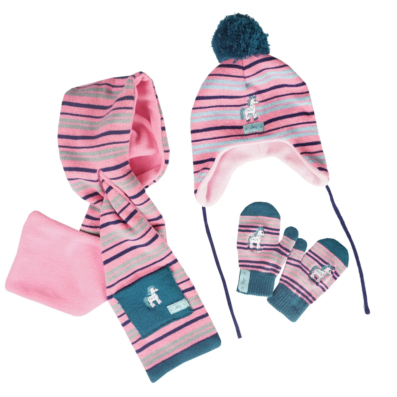 Comparer les prix de Ensemble d'hiver en polaire bébé fille Horka Jolly