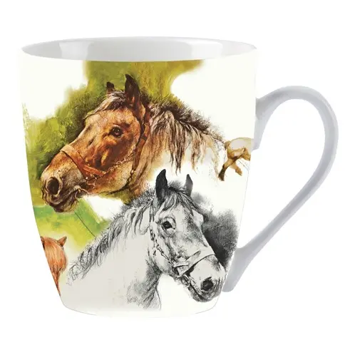 Meilleurs prix pour Tasse horses Red Horse