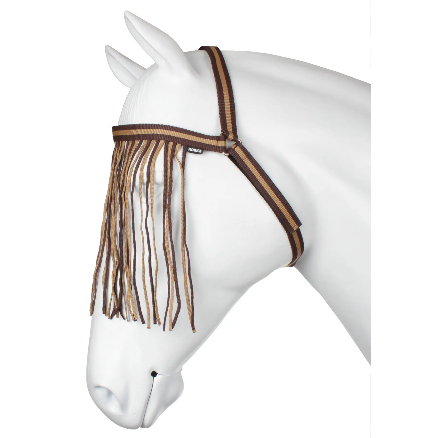 Horka Marron Anti-Fly Browband