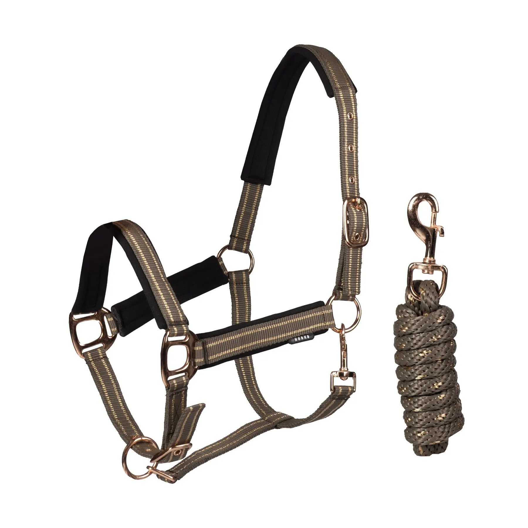 Horka Marron Halter And Lead Rope Set For Horse Deluxe
