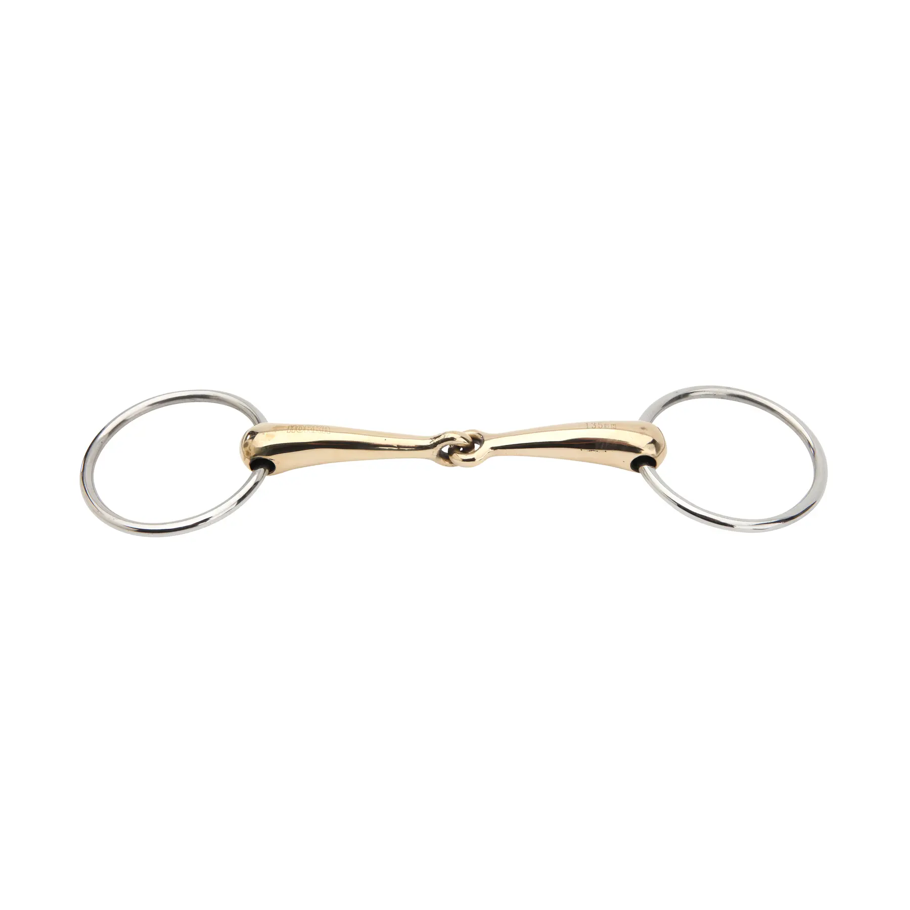 Comparer les prix de Mors 2 anneaux pour cheval avec joint articulé gb Horka