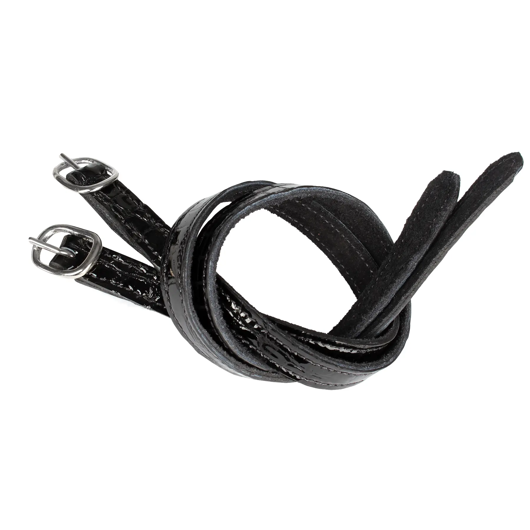 Horka Noir Pair Of Crocodile Spur Straps