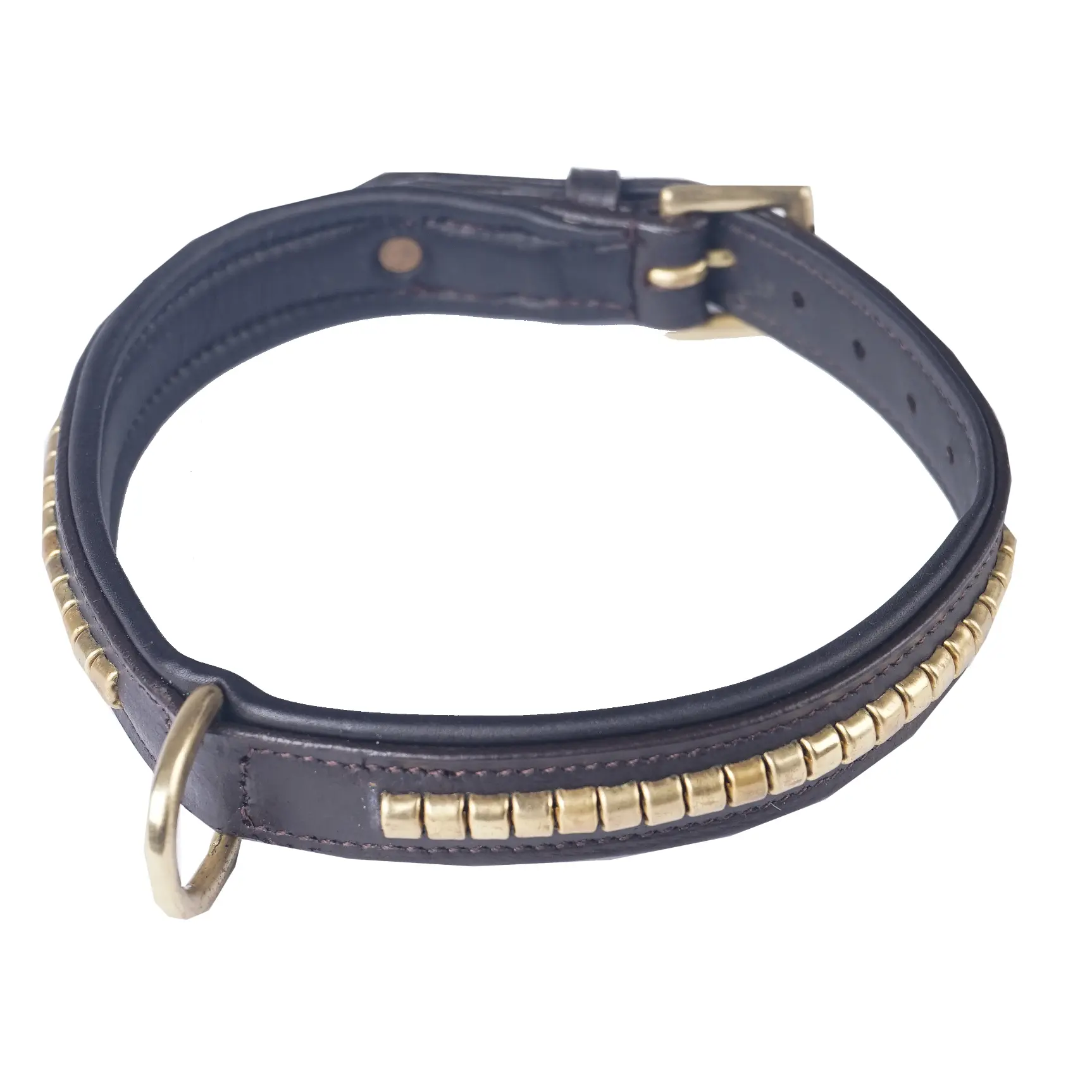 Horka Marron Hunting Collar Leather Clincher Dog