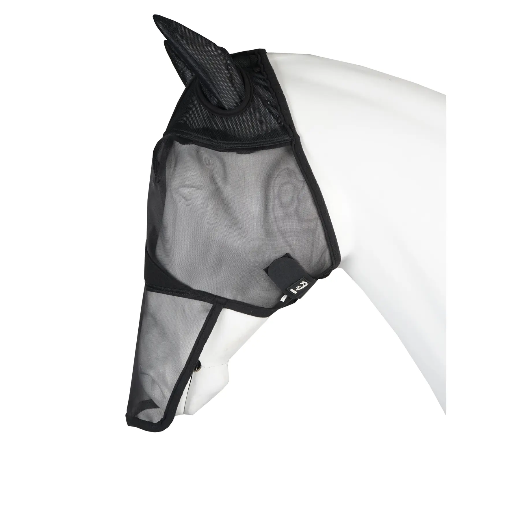 Horka Noir Horse Anti-Fly Mask With Uv Protection For Ears And Nose