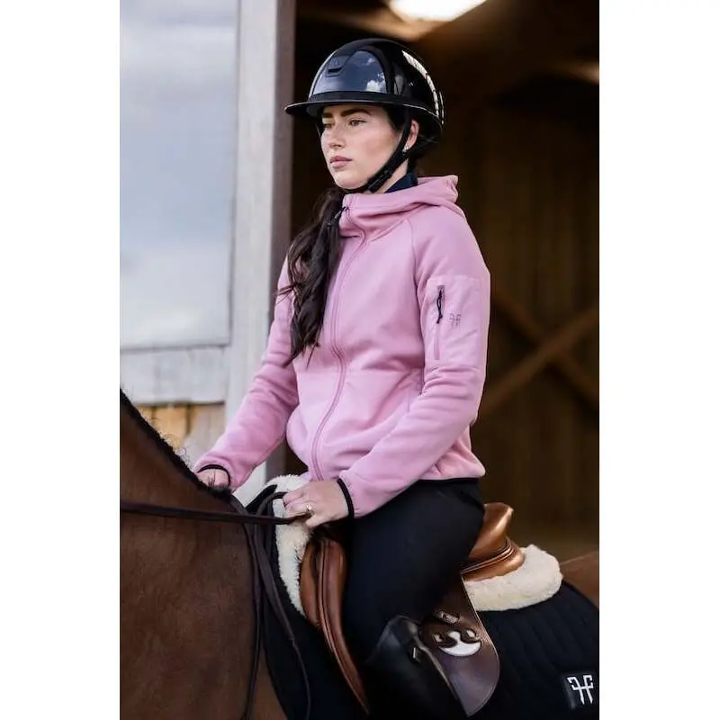 Fleece mit Kapuze Damen Horse Pilot Pampa