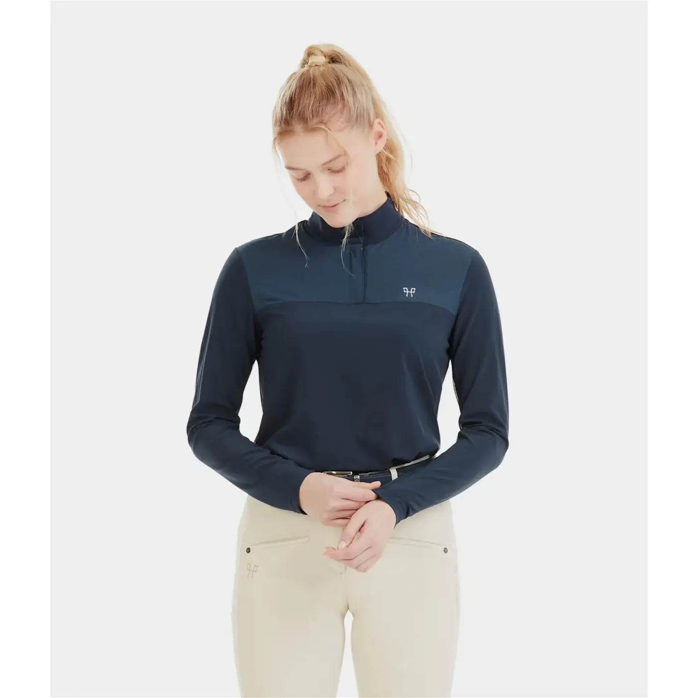 Meilleurs prix pour Polo d'équitation manches longues femme Horse Pilot Sunrise