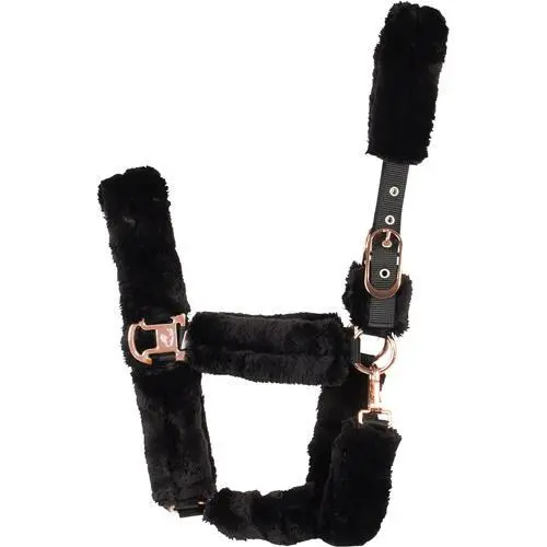 Horseguard Noir Horse Halter With Faux Fur Clint