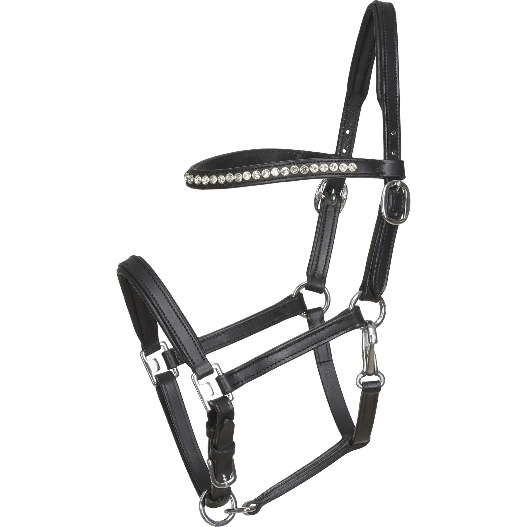 Horseguard Noir Leather Halter For Foal Horses