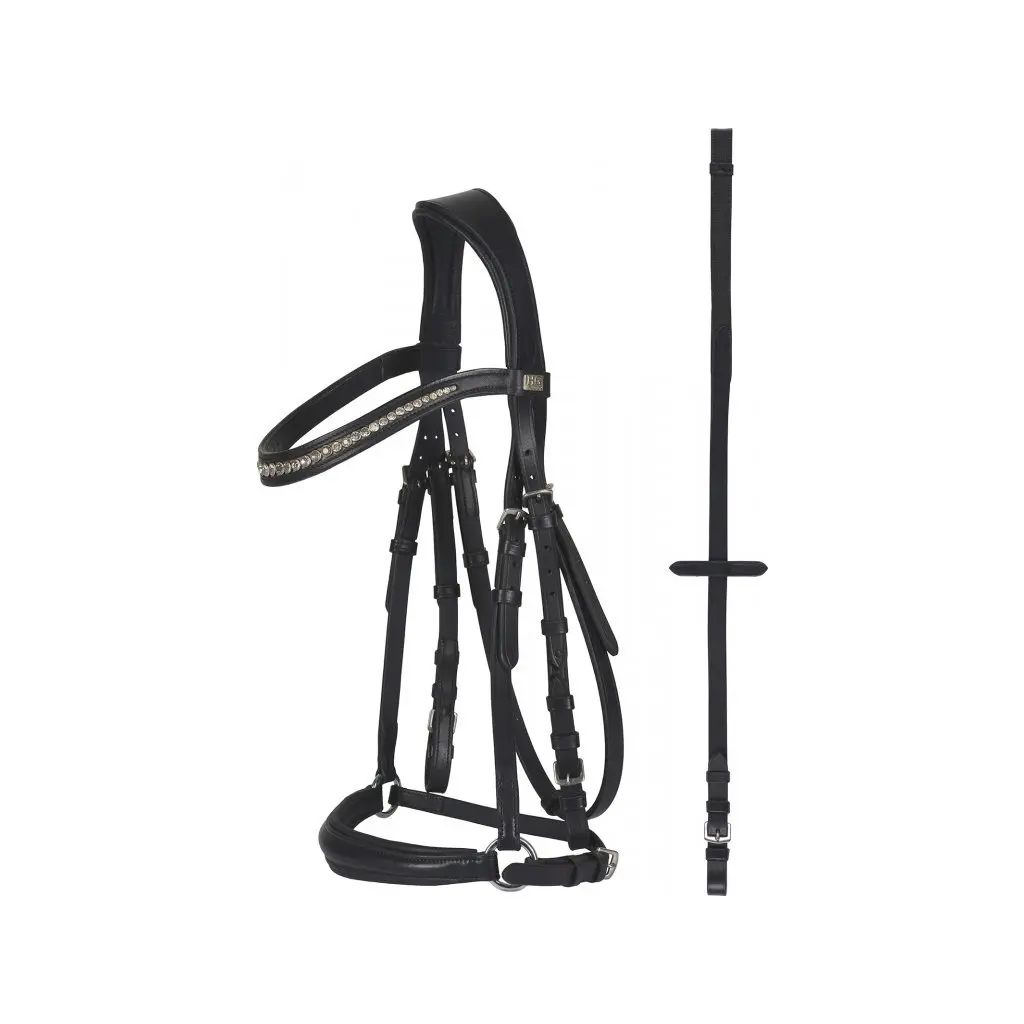 Comparer les prix de Bridons équitation muserolle combinée  HorseGuard Cryll