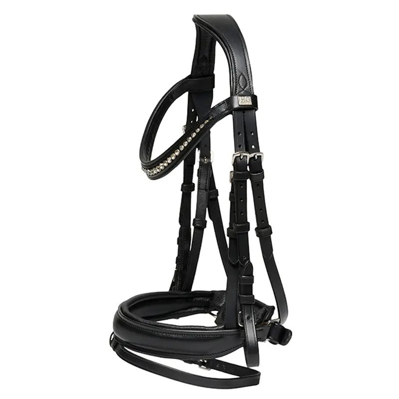 Comparer les prix de Bridons équitation muserolle combinée  HorseGuard Cryll