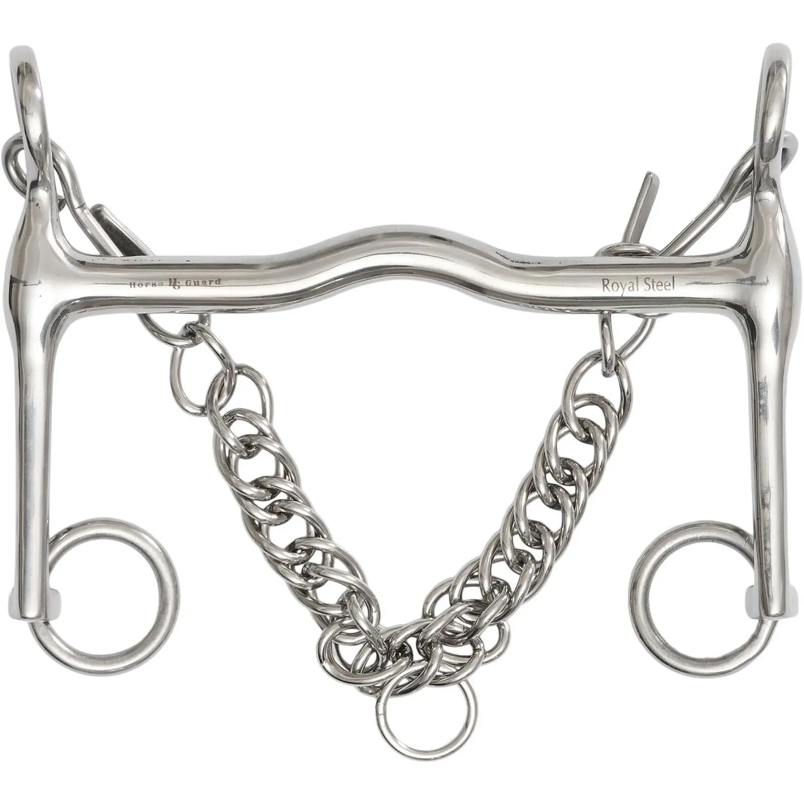 Comparer les prix de Mors 2 anneaux pour cheval en caoutchouc HorseGuard