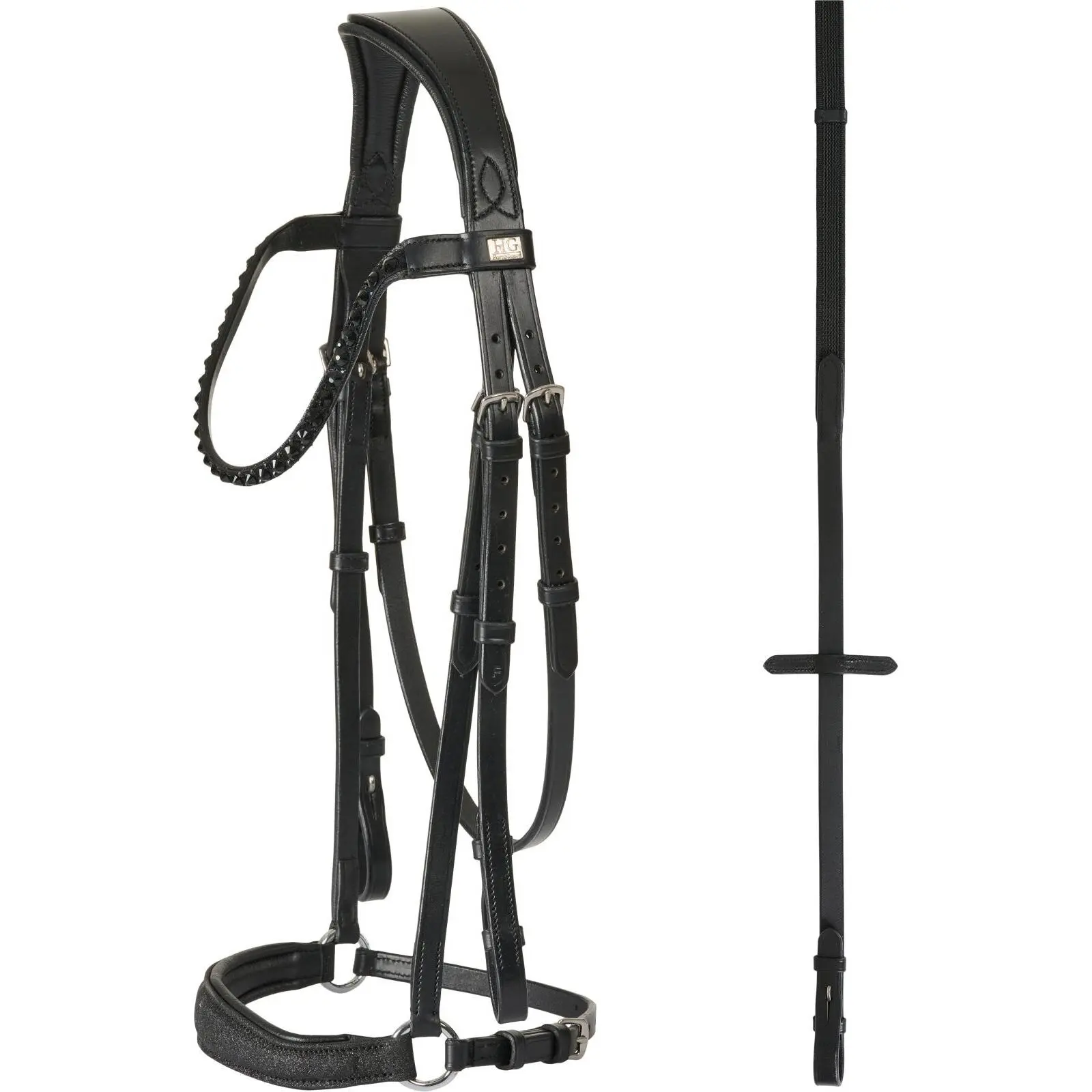 Meilleurs prix pour Bridon équitation muserolle combinée HorseGuard Cryll 24.2