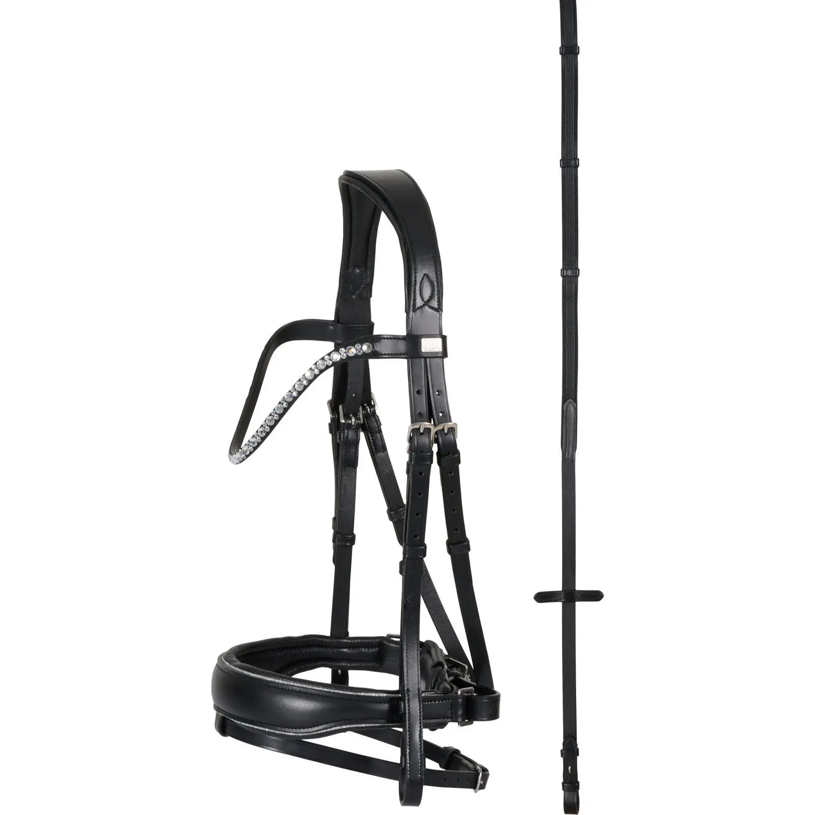 Meilleurs prix pour Bridon équitation pour cheval muserolle rétractable HorseGuard Cryll 25.1