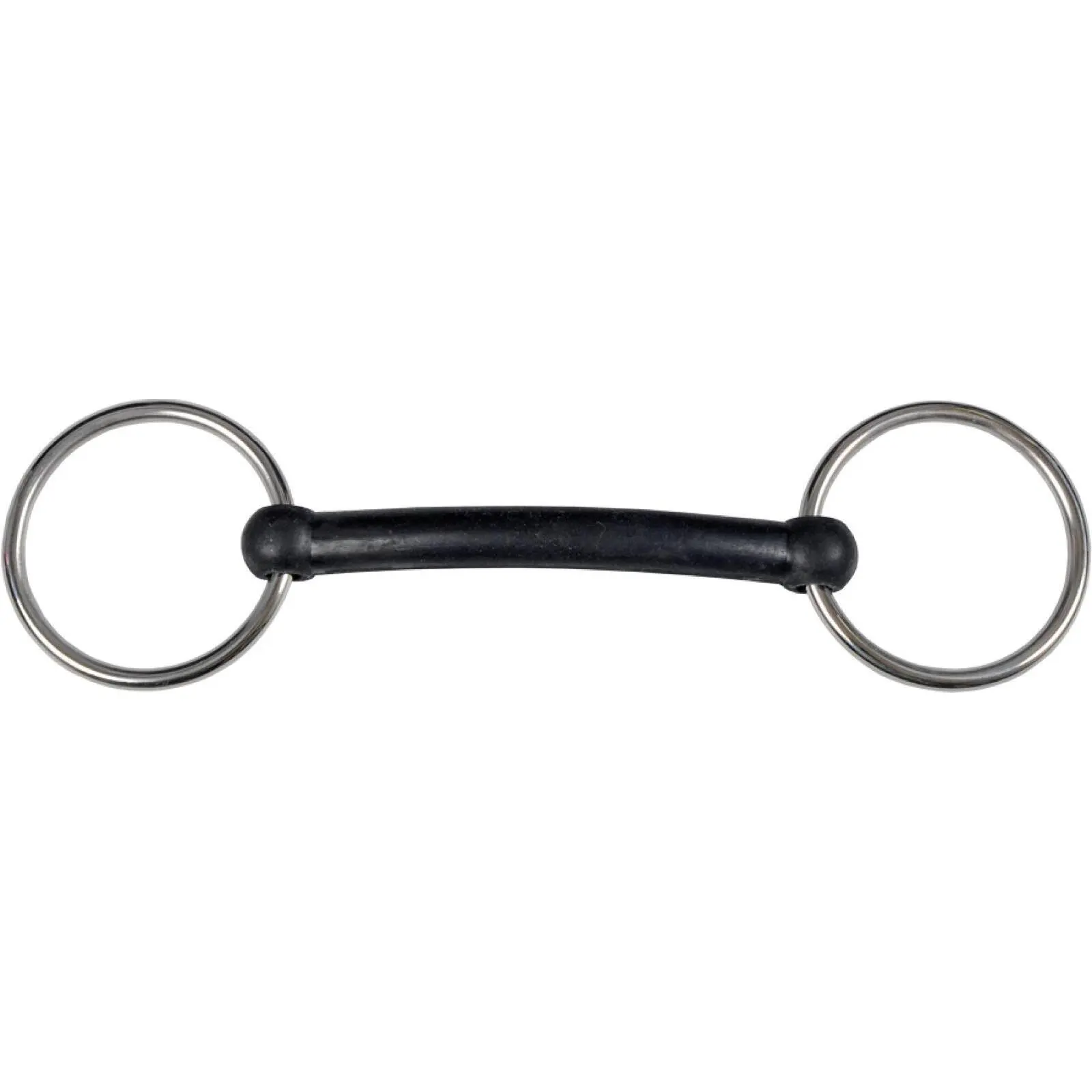 Mors 2 anneaux pour cheval en caoutchouc HorseGuard