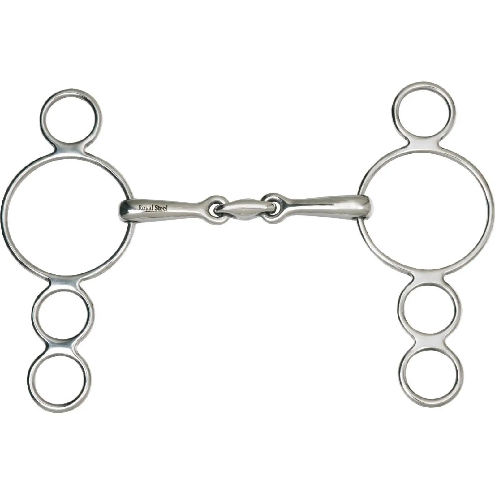 Mors 3 ou 4 anneaux pour cheval HorseGuard