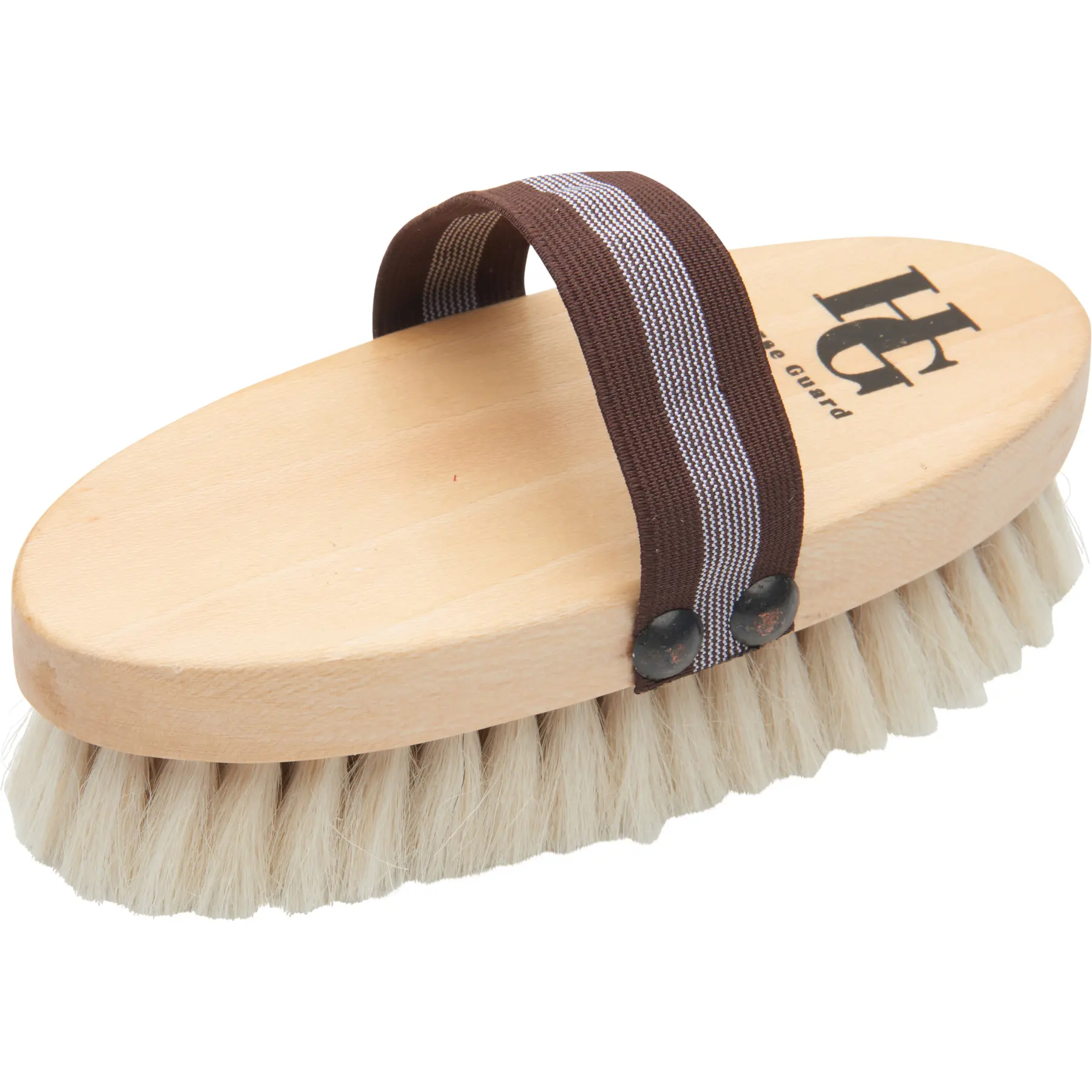 Horseguard Beige Soft Horse Brush Made Of Goat Hair