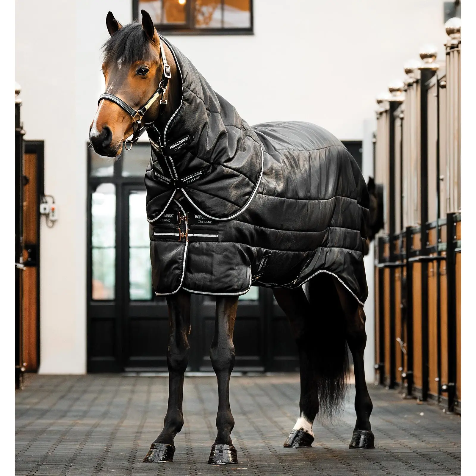Pony-Stalldecke mit Halsschutz Horseware Easy-Layer 200g