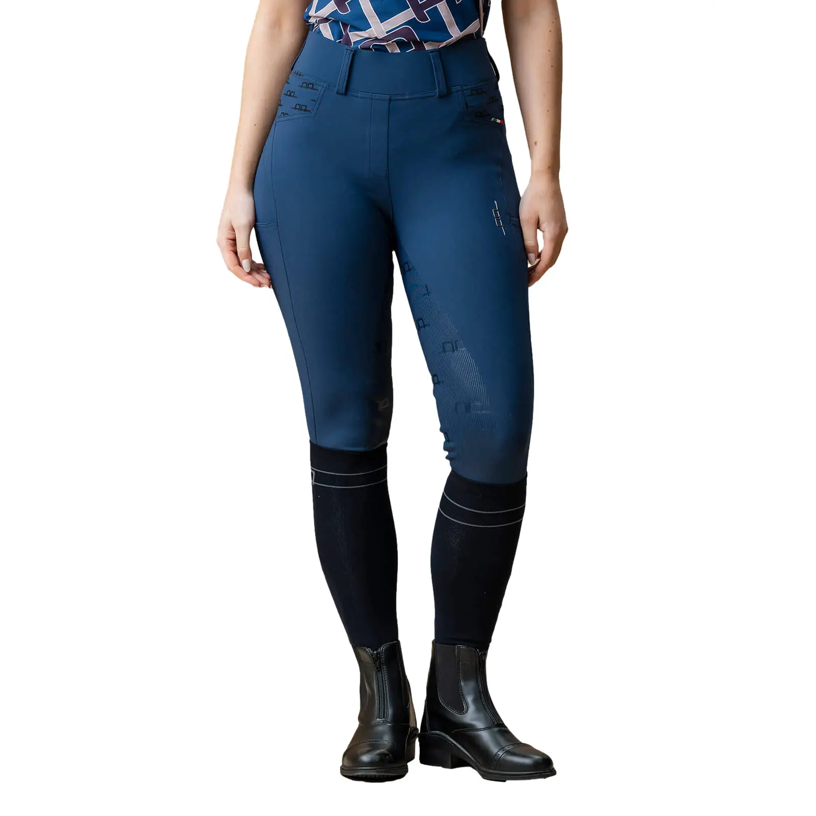 Legging équitation full grip brossé femme Horseware Fina Alessandro Albanese