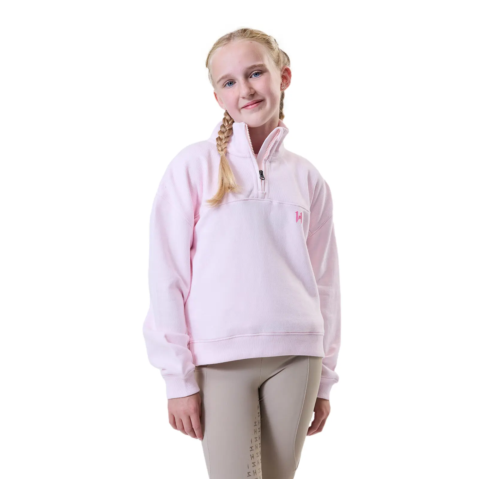 Sweatshirt équitation demi-zip fille Horseware Vitality