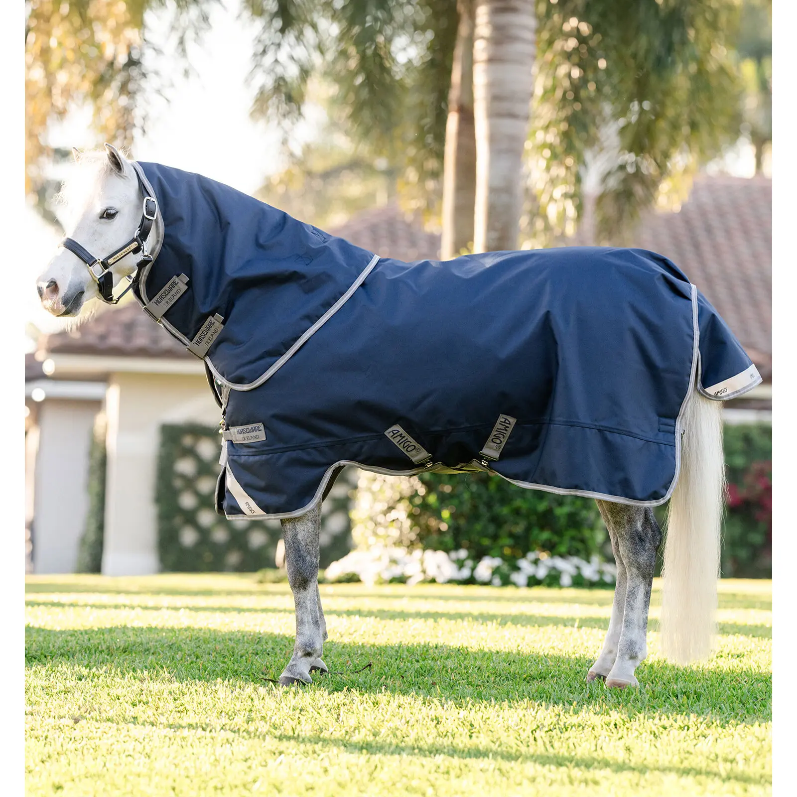 Couverture d'extérieur pour poney avec couvre-cou Horseware Amigo 1200D 0g