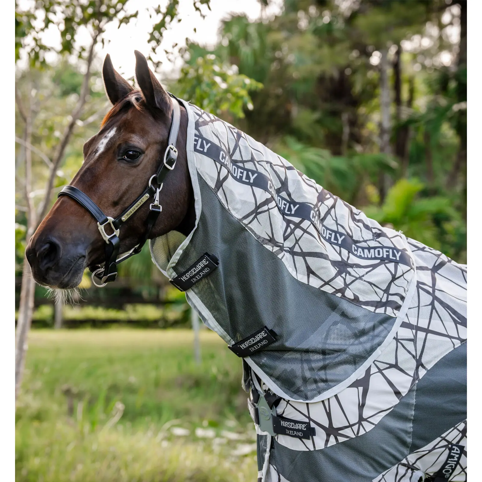 Chemise anti-mouches pour cheval Horseware Amigo CamoFly Plus