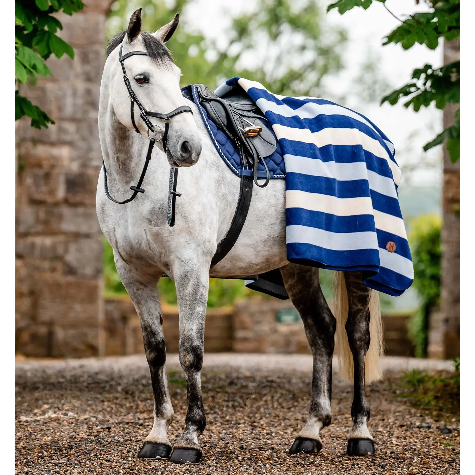 Horseware Bleu Drying Fleece Blanket Newmarket