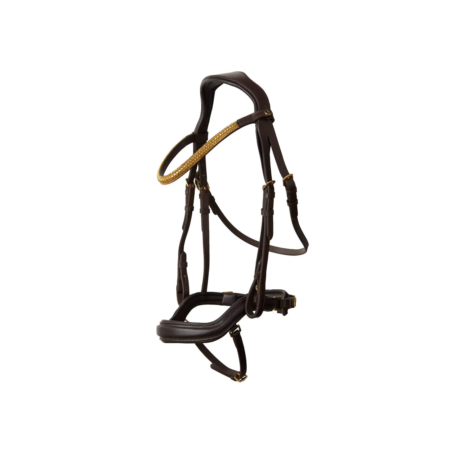 Comparer les prix de Bridons équitation pour cheval anatomique avec frontal cristal Horze Highbury