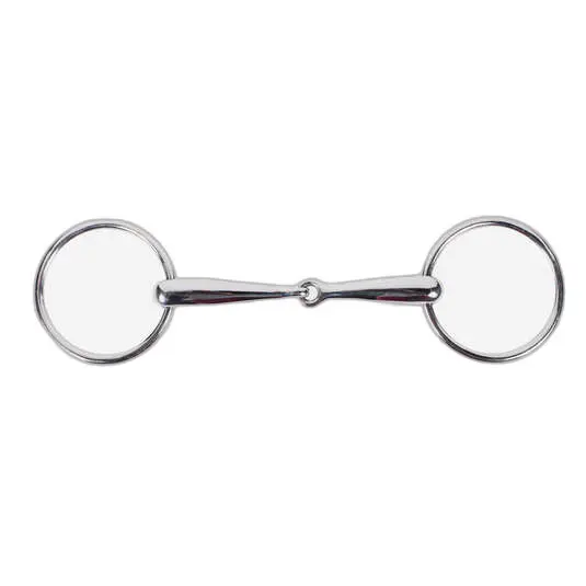 Comparer les prix de Mors 2 anneaux pour cheval à canon simple brisure Horze Chantilly
