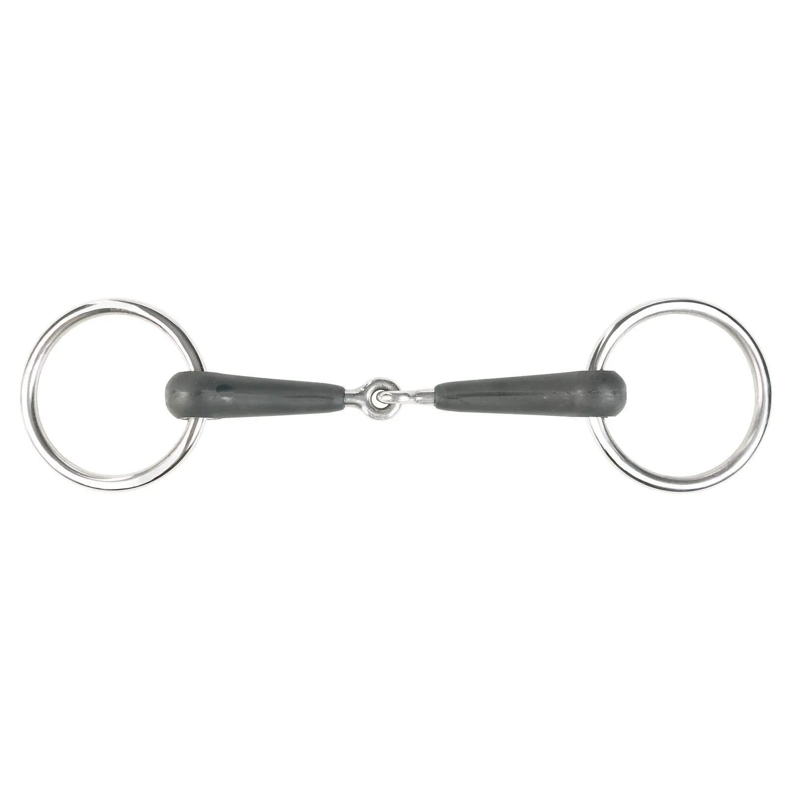 Comparer les prix de Mors 2 anneaux pour cheval simple brisure en caoutchouc Horze Chantilly