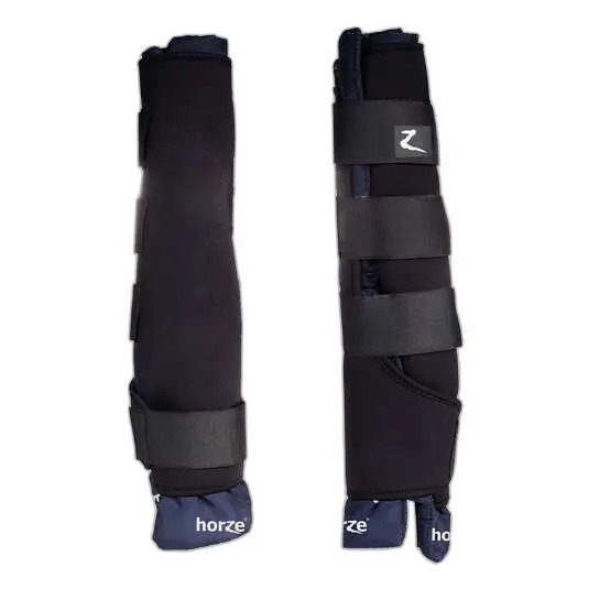 Horze Noir Rear Stable Gaiters For Horses Pro