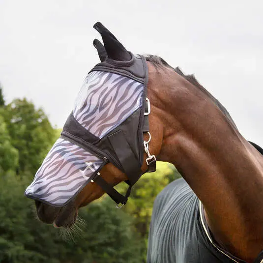 Comparer les prix de Masque anti-mouches pour cheval Horze Zebra