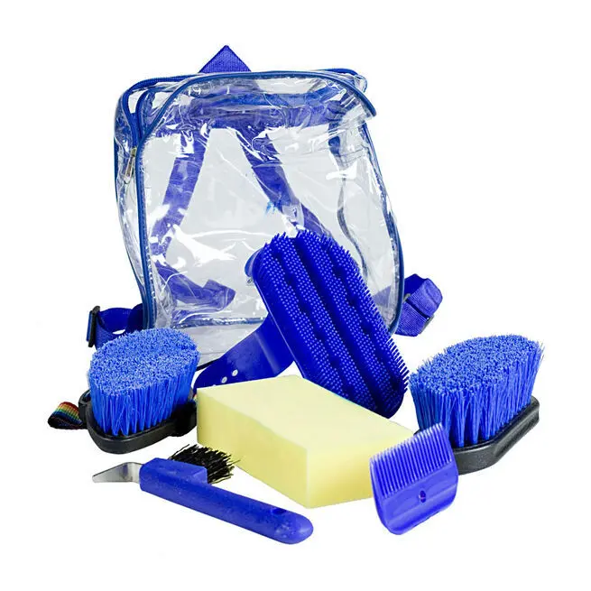 Horze Bleu Horse Riding Grooming Kit (X6)