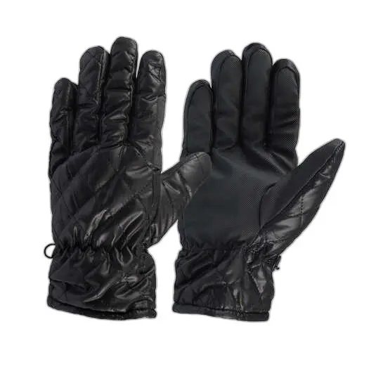 Horze Noir Winter Riding Gloves In Stitched Knit