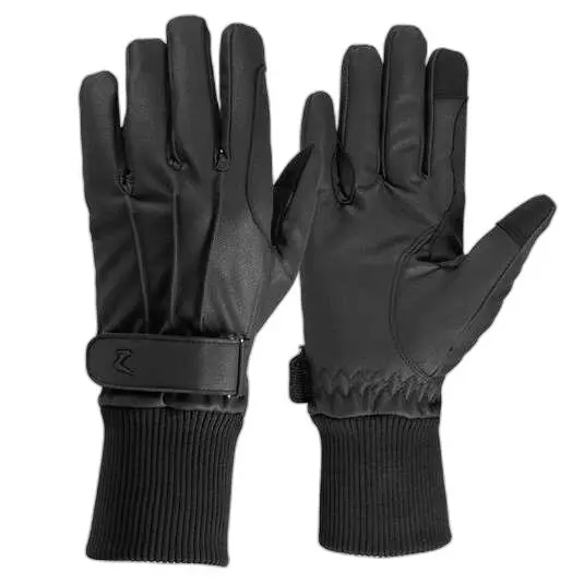Comparer les prix de Gants d'équitation en cuir PU doublés polaire Horze