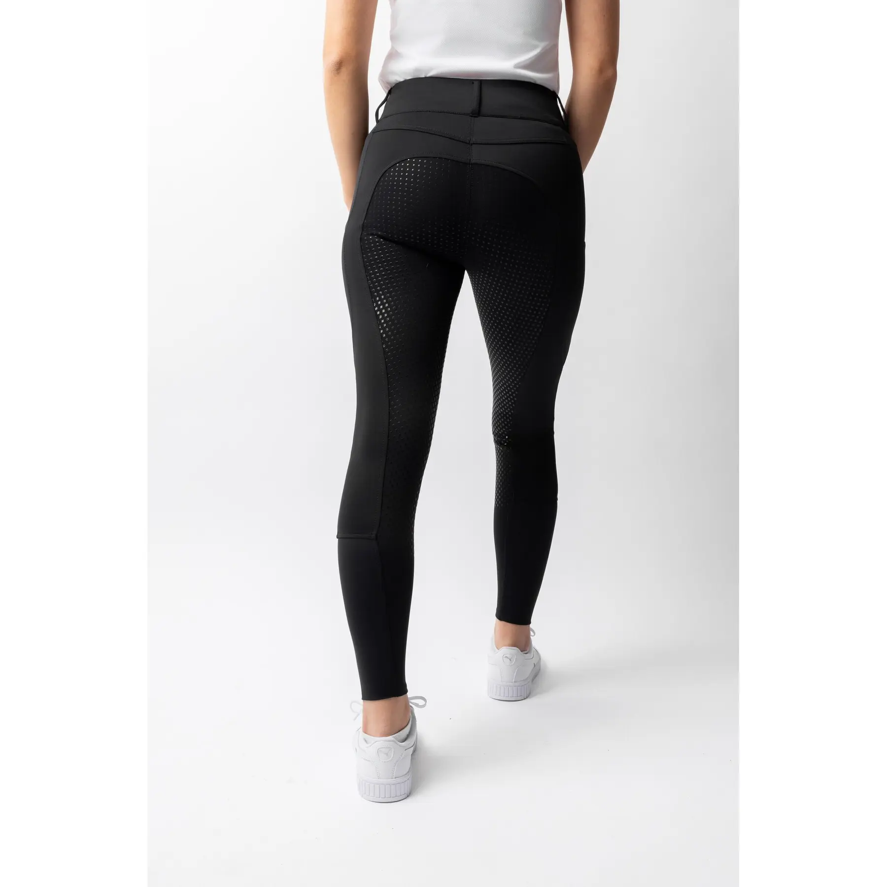 Horze Evelyn Gants respirants pour femme Noir Taille 7