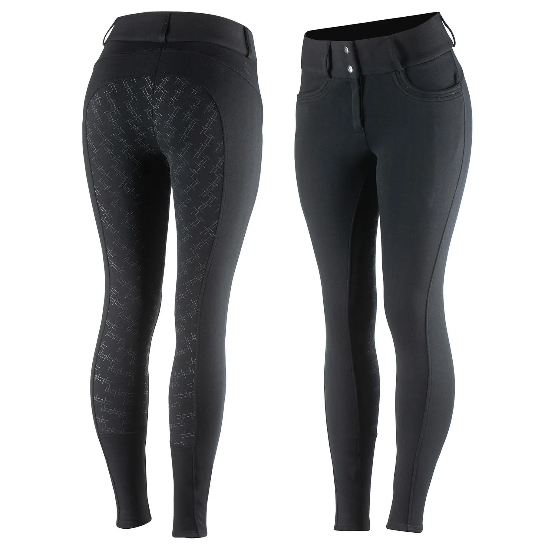 Meilleurs prix pour Pantalon équitation thermique full grip femme Horze Mia