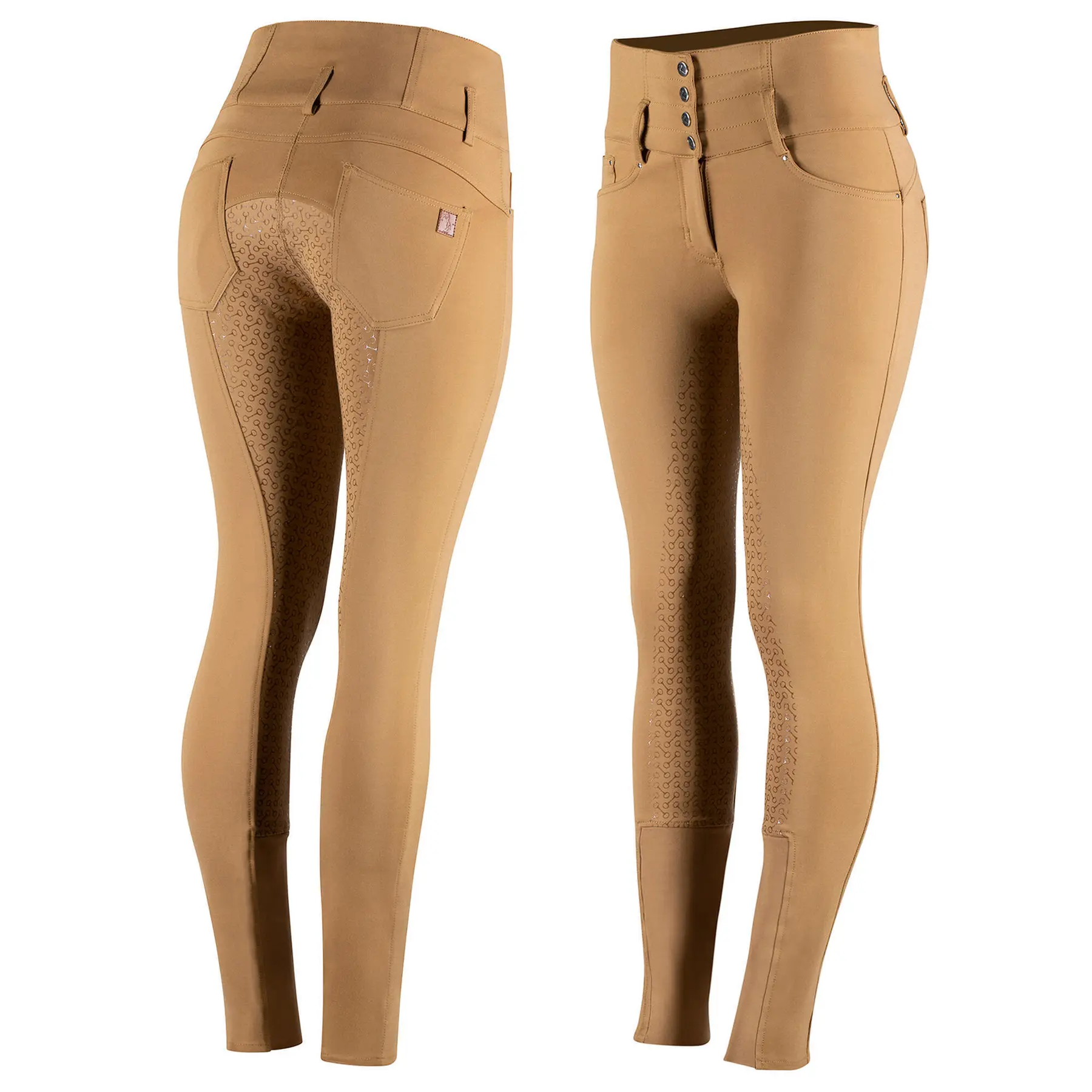 Comparer les prix de Pantalon équitation taille haute full grip femme Horze Tara