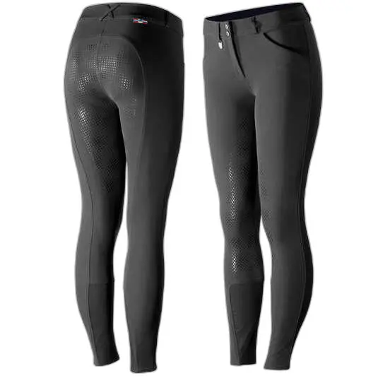 Meilleurs prix pour Pantalon équitation à fond intégral avec silicone fille Horze Grand Prix