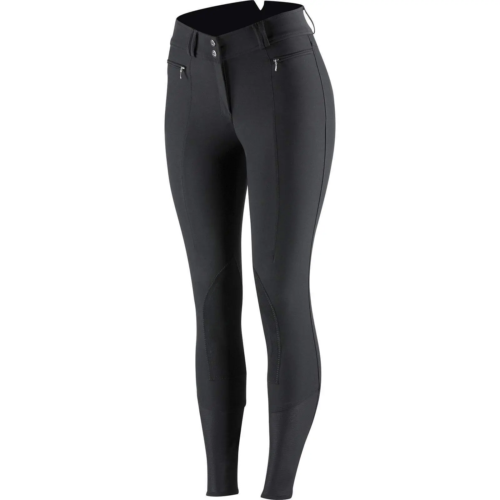 Comparer les prix de Pantalon équitation léger à basanes en cuir extensible femme Horze Angelina