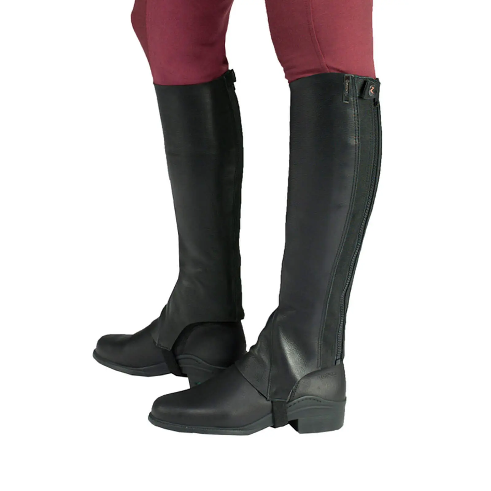 Comparer les prix de Mini-chaps d'équitation en cuir souple Horze Franci