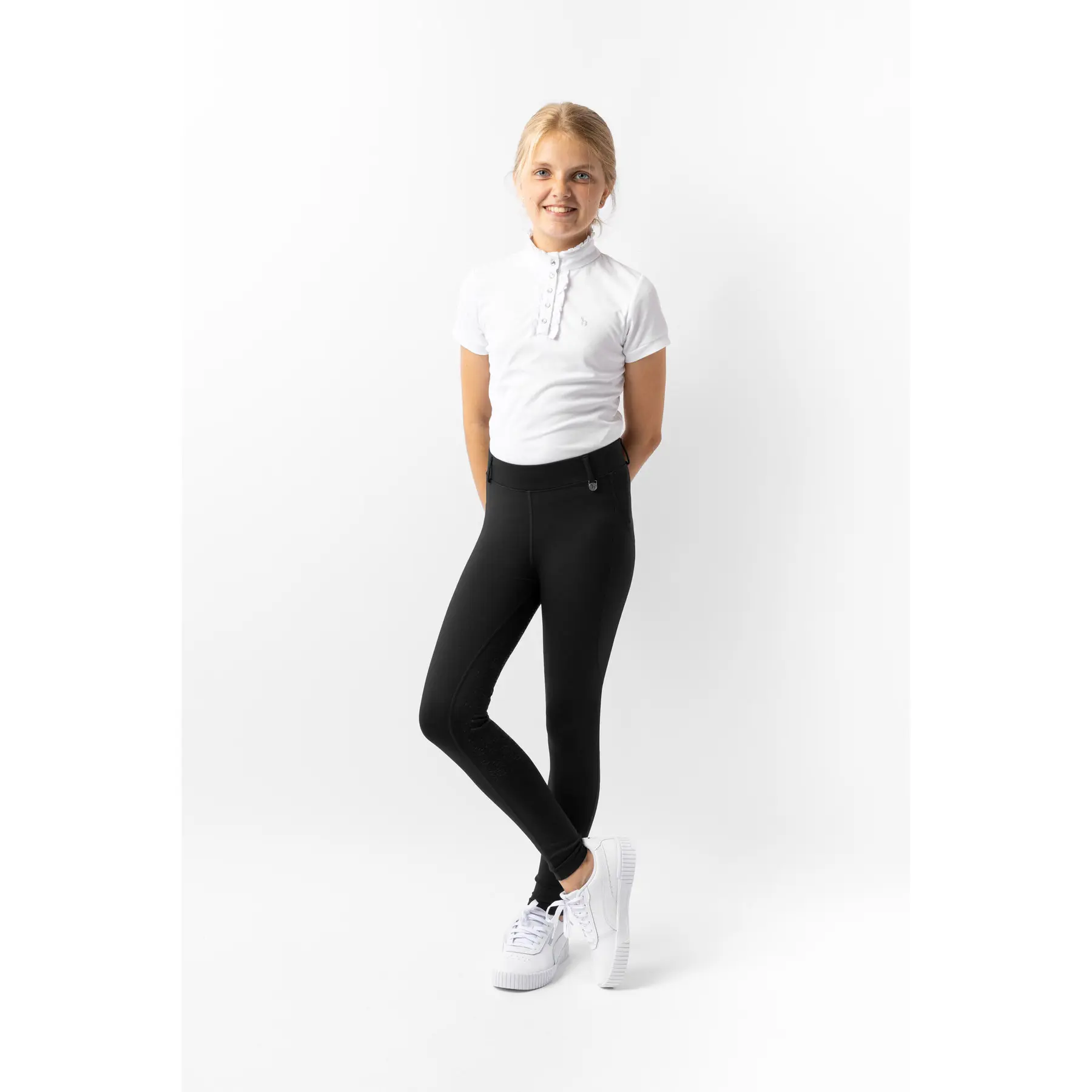 Reitleggings Full Grip, Mädchen Horze Dea
