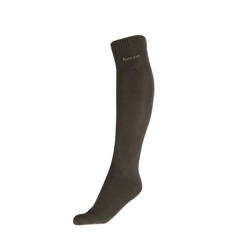 Horze Marron Riding Socks Malou