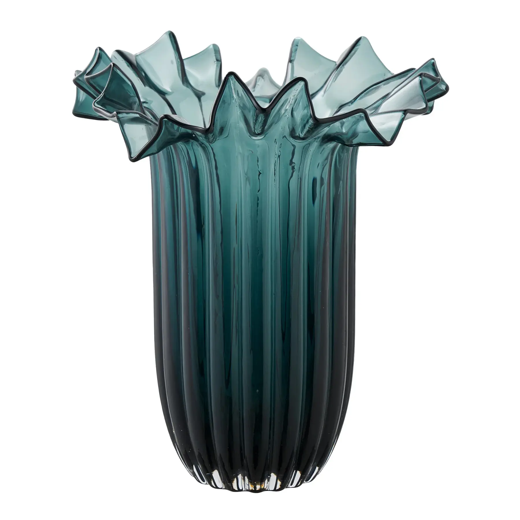 House Nordic Vert Glass Vase Mouth Blown (X2)