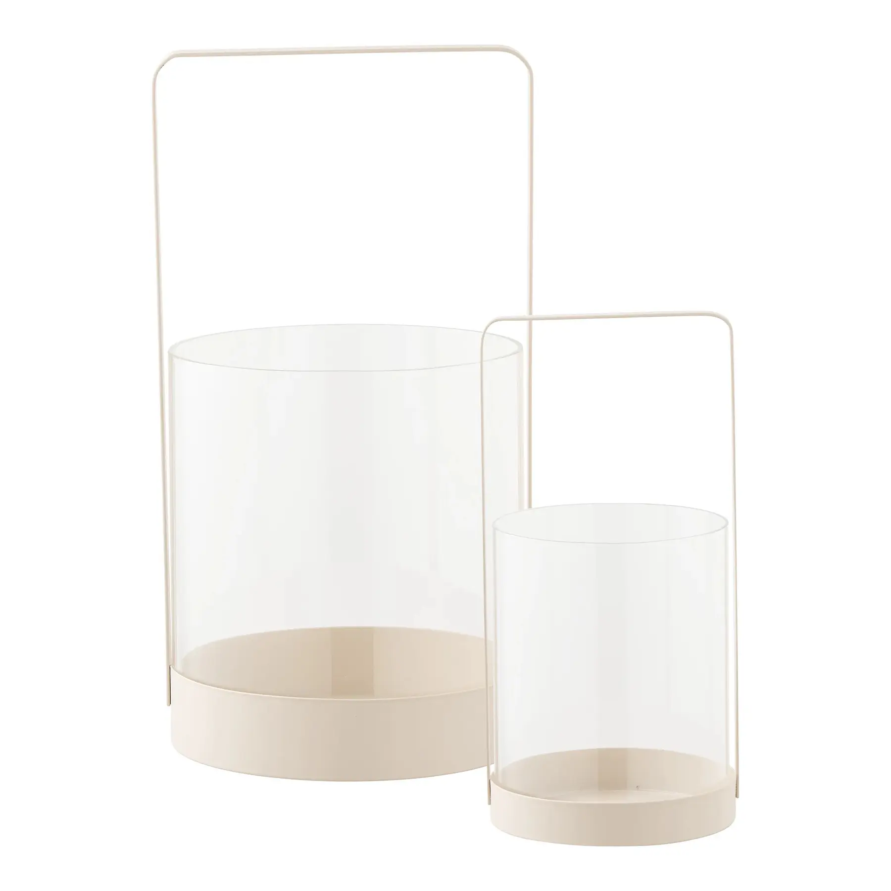House Nordic Beige Candleholder Hurricane (X6)