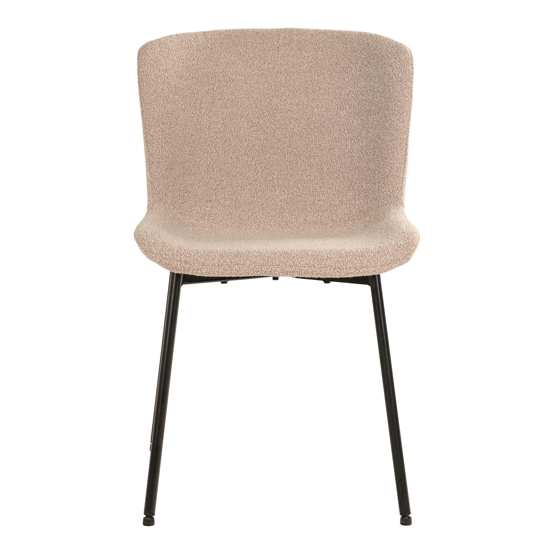 5713917026623 - Meubler Design - Maceda Esszimmerstuhl bouclé beige