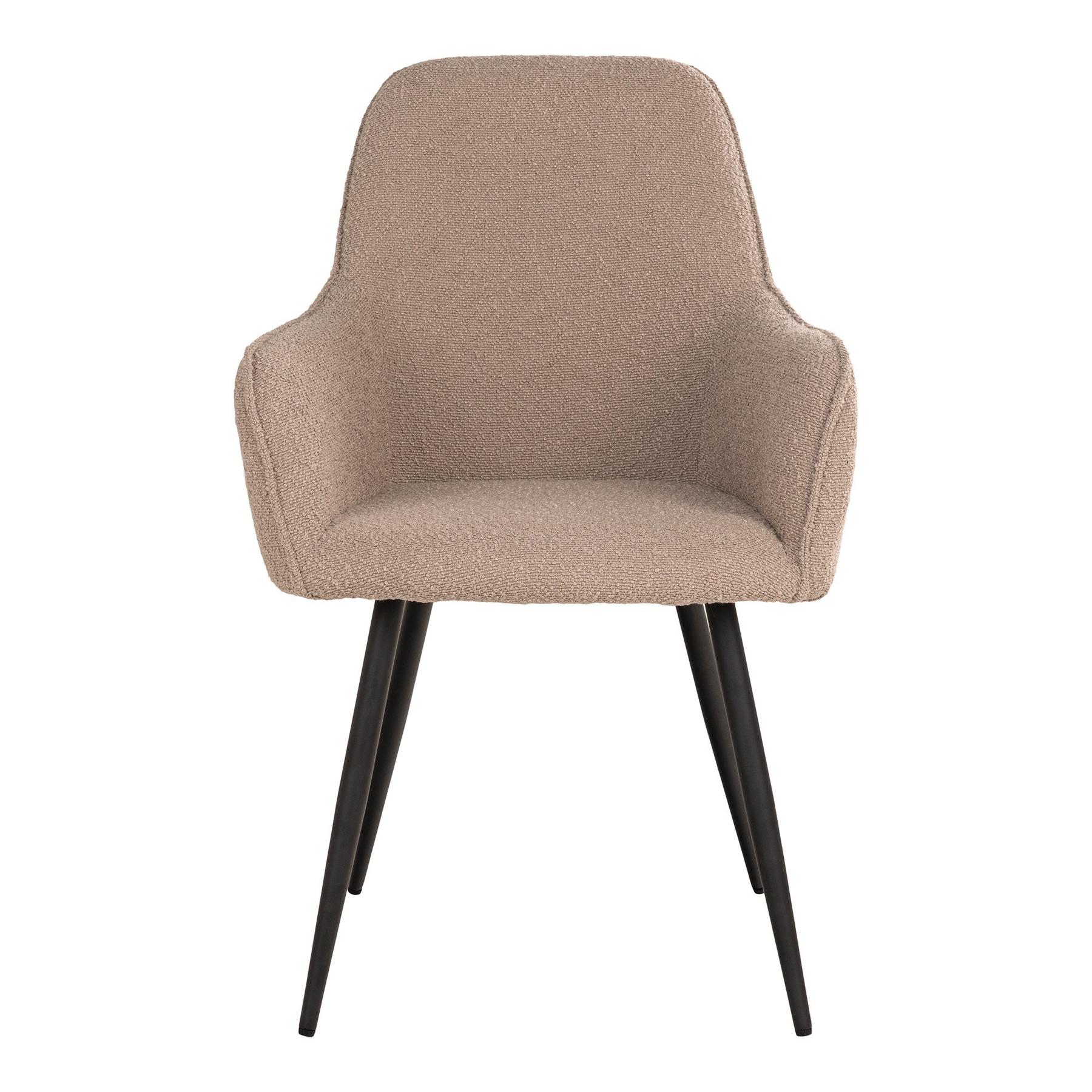 5713917025299 - Haus Nordic Esszimmerstuhl Harbo BouclÃ© Beige