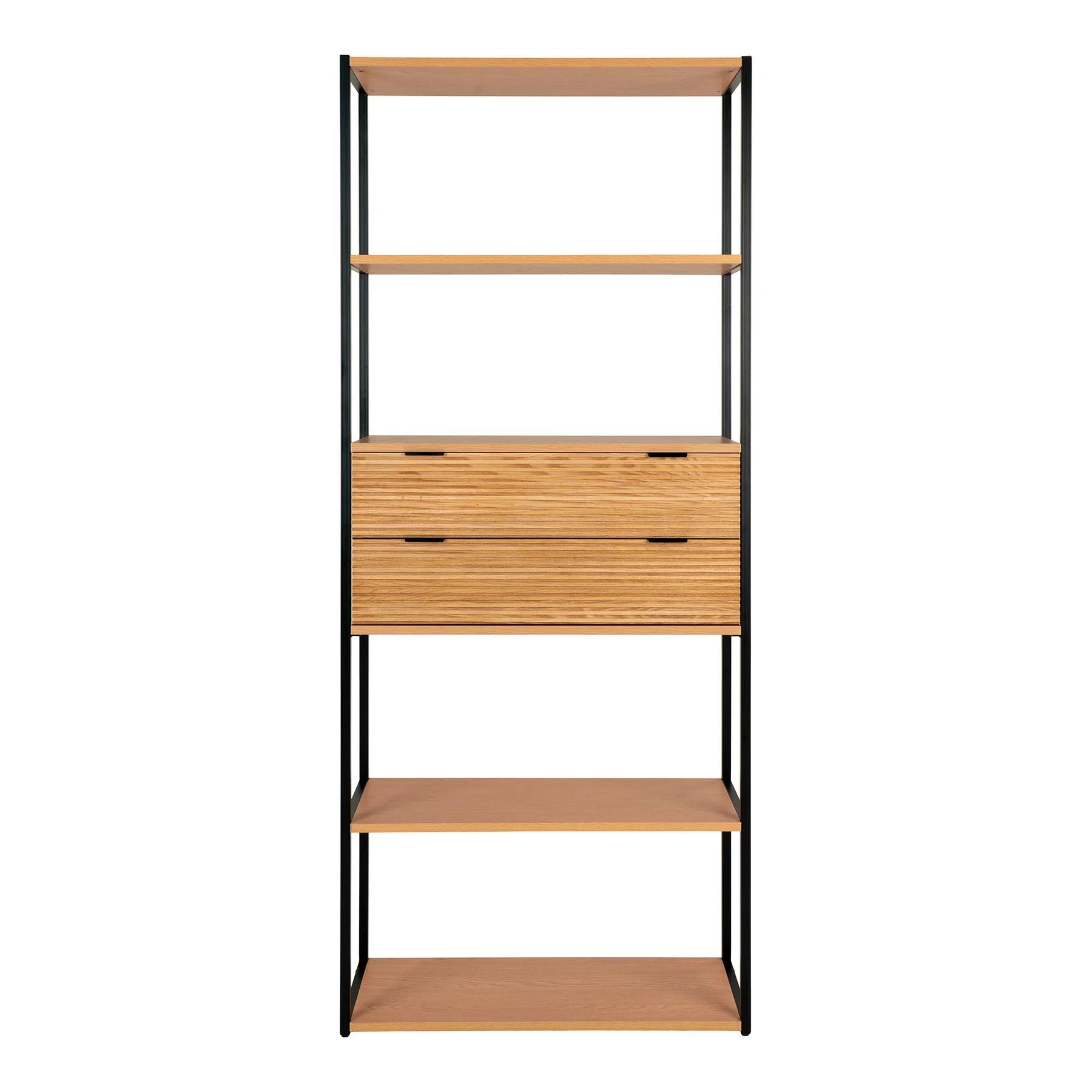 5713917027651 - Regal MINATO (LBH 35x8450x200 cm) LBH 35x8450x200 cm braun Standregal Bücherregal Bücherregal Schuhregal